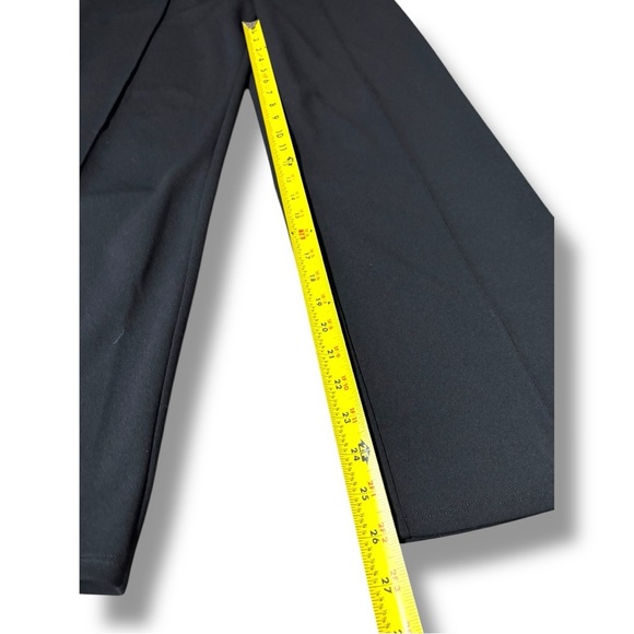 H&M Chic Black Comfortable Cropped Boot Leg High Waisted No Closure Trousers - Picture 11 of 16